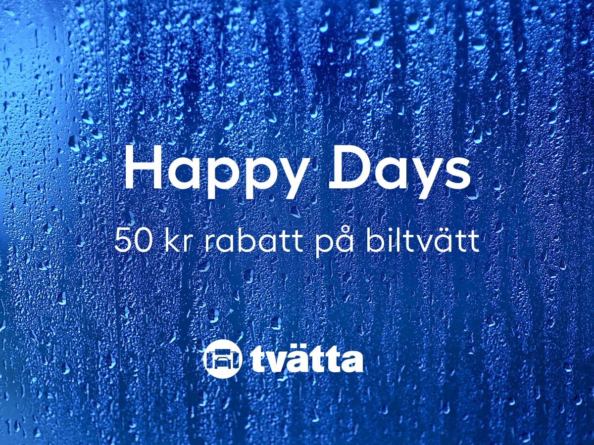 50 kr rabatt på biltvätt