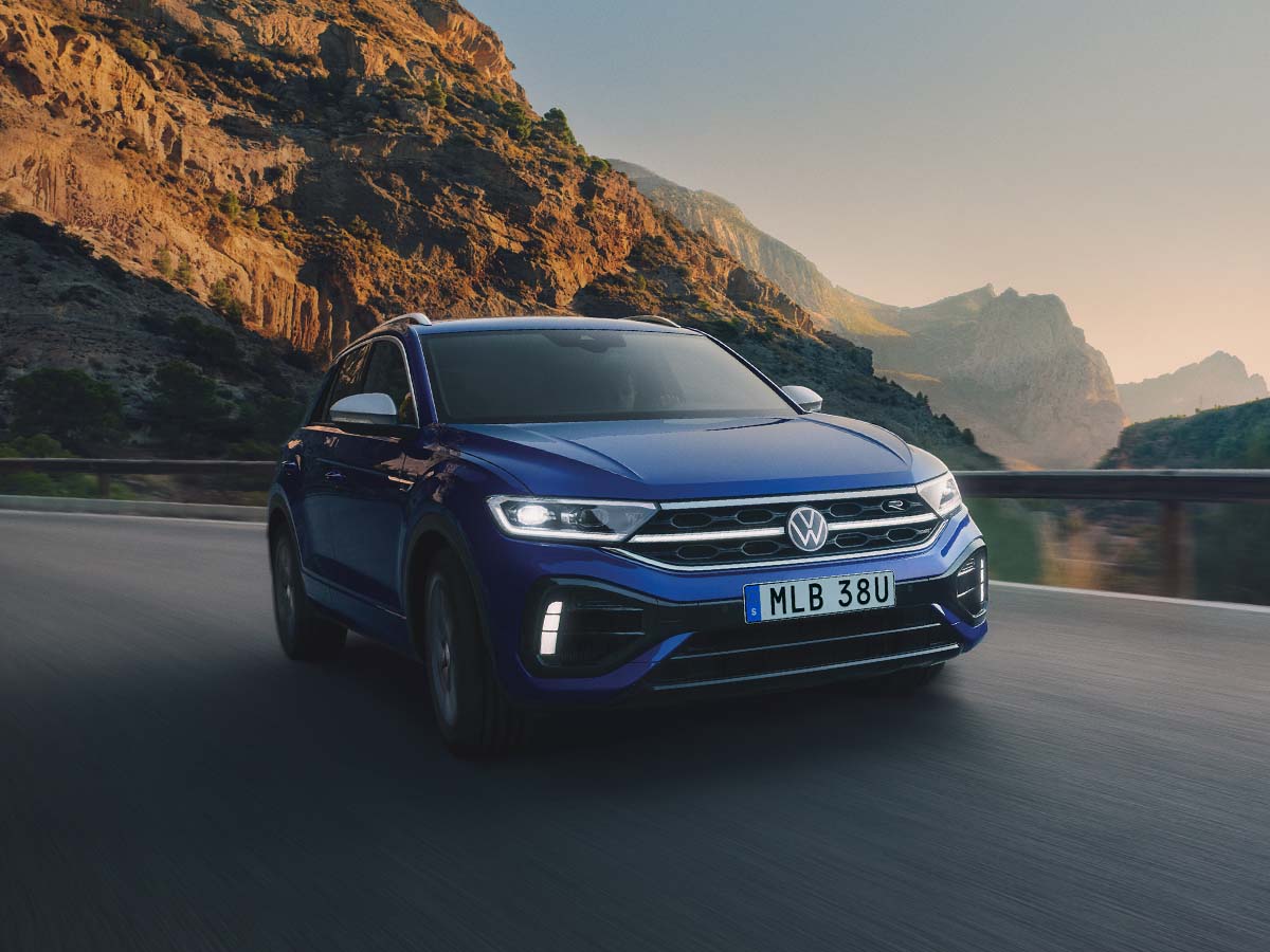 T-Roc har en elegant ljusdesign 
