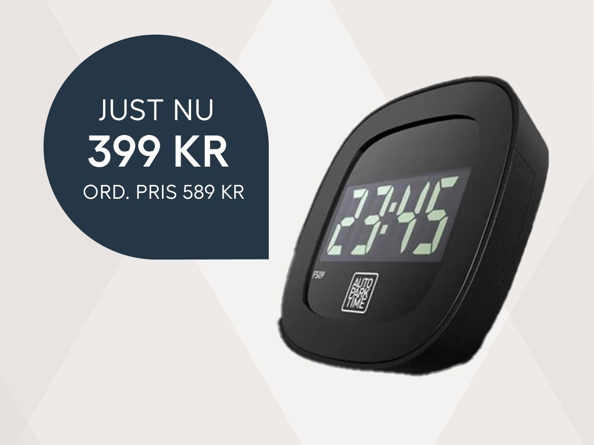 Under Bilia Days är det sänkt pris på den helautomatiska p-skivan AutoParkTime 4
