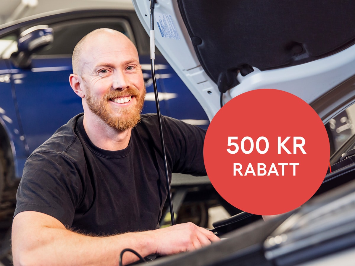 500 kr rabatt på service
